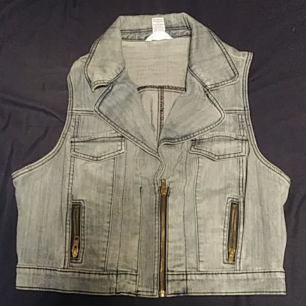 Jean jacket vest